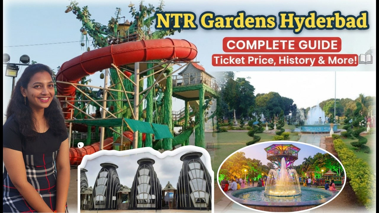 NTR Gardens Hyderabad 🌿 COMBO RIDES Ticket Prices, Attractions, Food Court, & History #NTRgardens 