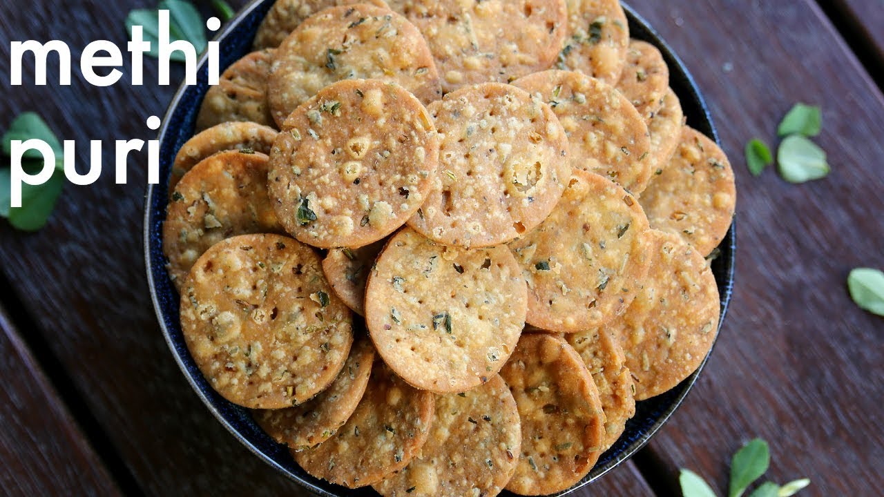 methi puri recipe | how to make methi puri | methi poori | methi ki puri