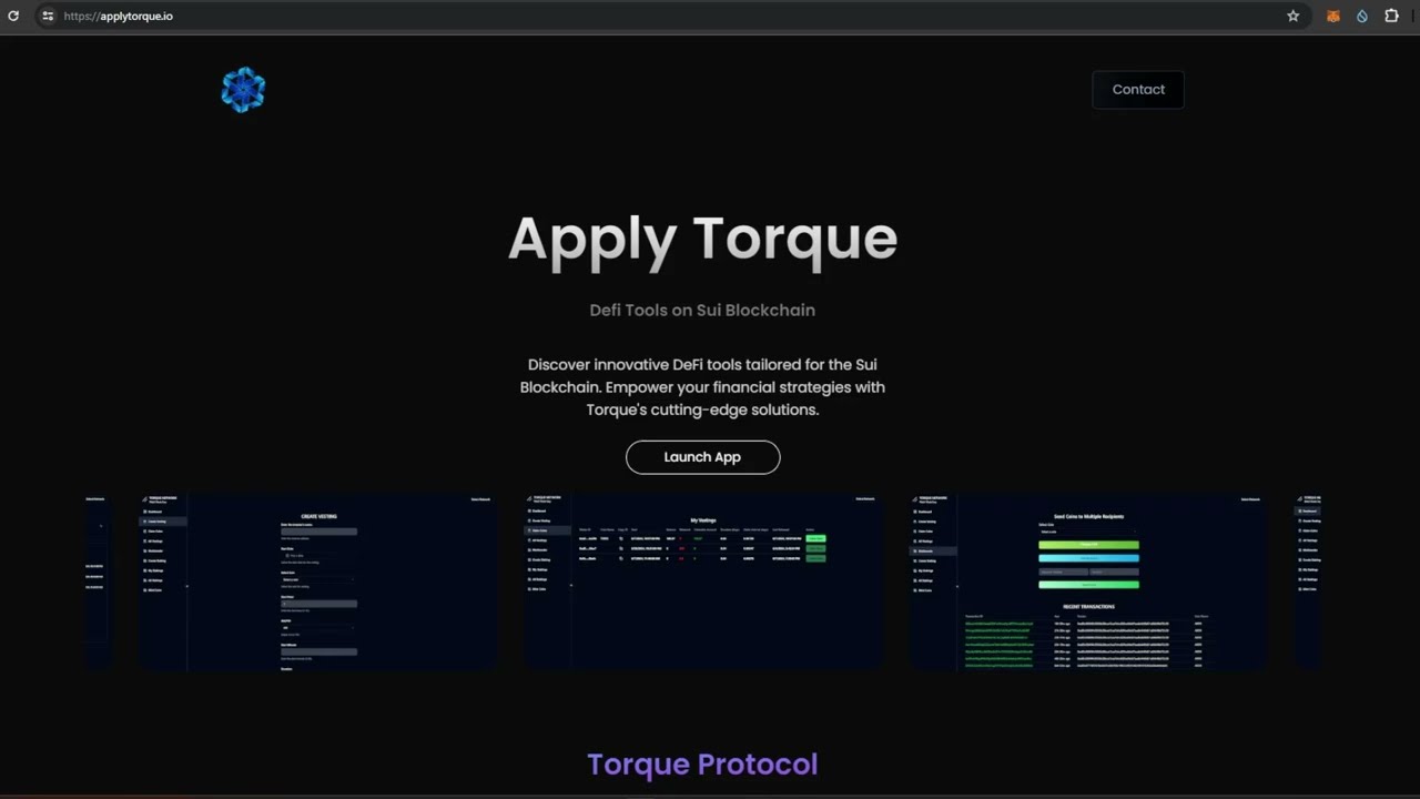How to use Apply Torque MultiSender #suinetwork #blockchain #crypto