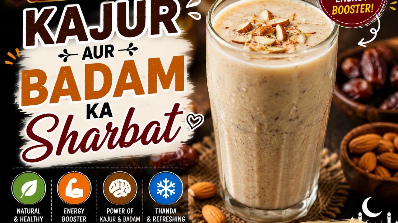 Iftiyar special khajoor aur badam ka  sharbat 