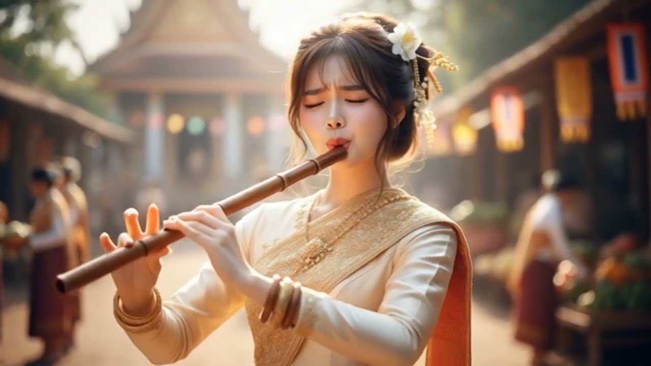 The sound of the flute is very beautiful.
