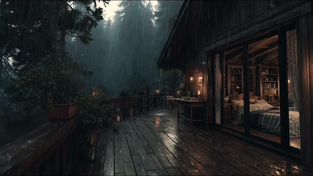 Спокойный лесной дождь 🌲 | Тихая ночь для глубокого отдыха
