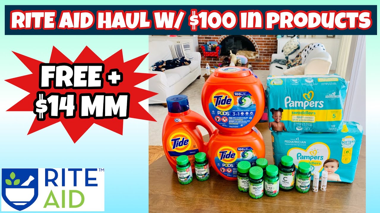RITE AID HAUL/ $100 in products FREE + $14 MM/ Easy drugstore couponing