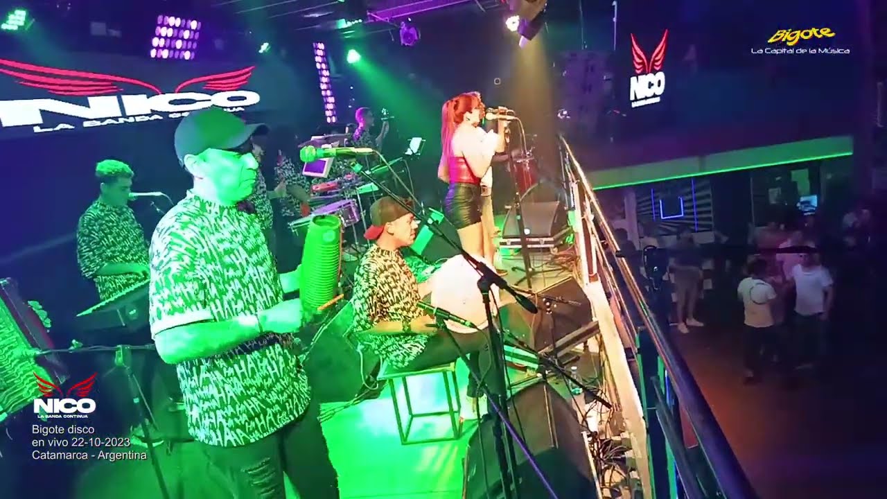 Nico La Banda Continua en vivo Bigote disco 22 10 2023, Catamarca, argentina