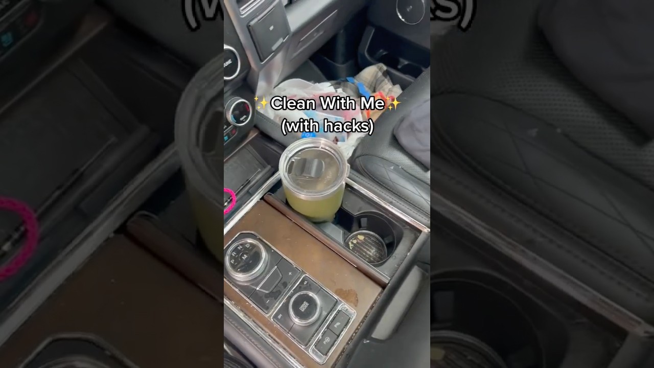 Car Clean with Me (with hacks) #cleaningmotivation #carcleaning #satisfyingcleaningvideos