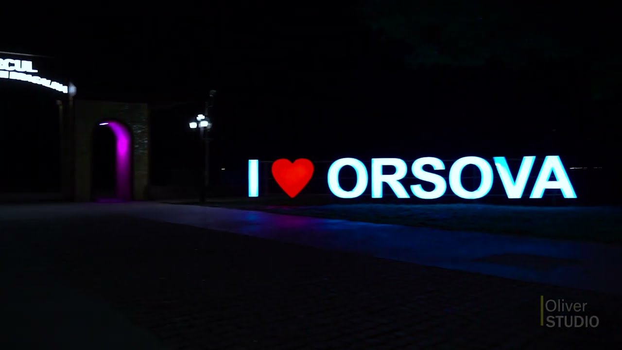 Orsova - Noaptea vazuta de sus | Drona | At Night