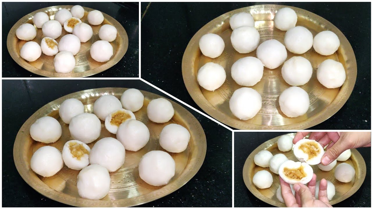 ভাপত সিজোৱা পিঠা/ Vapot diya pitha/ Pitha recipe Assamese/ Stuffed steamed ladoo/ Bihu special pitha