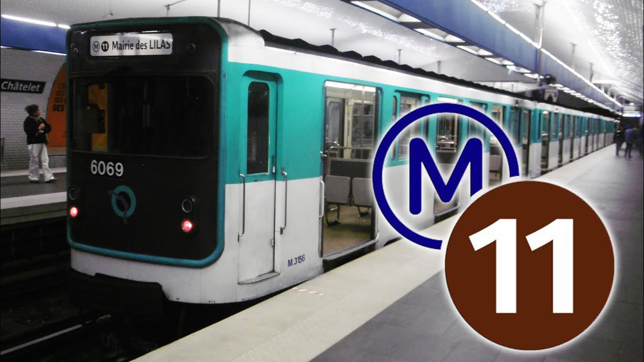 Métro ligne 11 (trajet entre Rosny-Bois-Perrier et Châtelet)(RATP) le 13/06/24