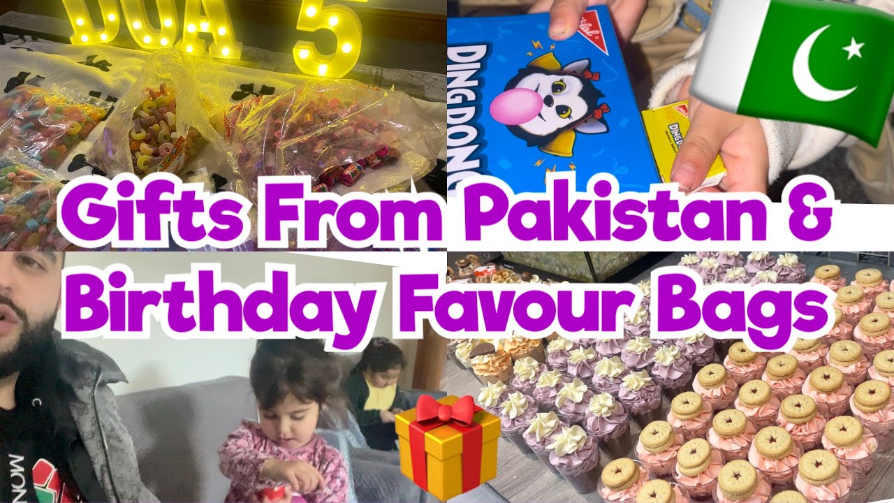 The Girls Get Sweets From Pakistan 🇵🇰 & We Start The Birthday Favour Bags 🎉 #familyvlog #salgirah