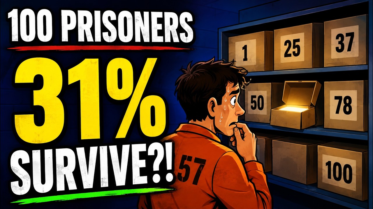 100 Prisoners Puzzle Explained | How the Impossible 31% Strategy Works