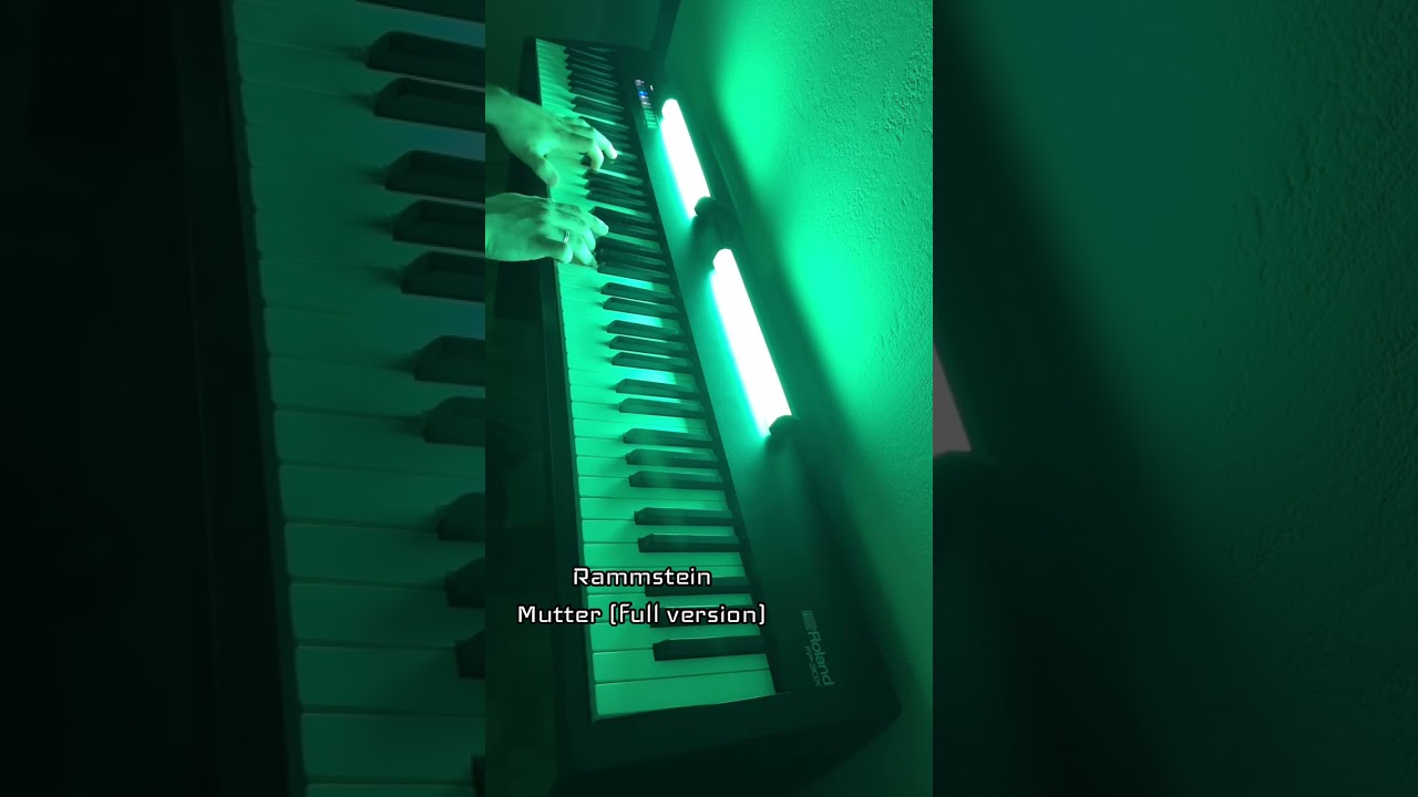Rammstein - Mutter piano cover (full version) 
