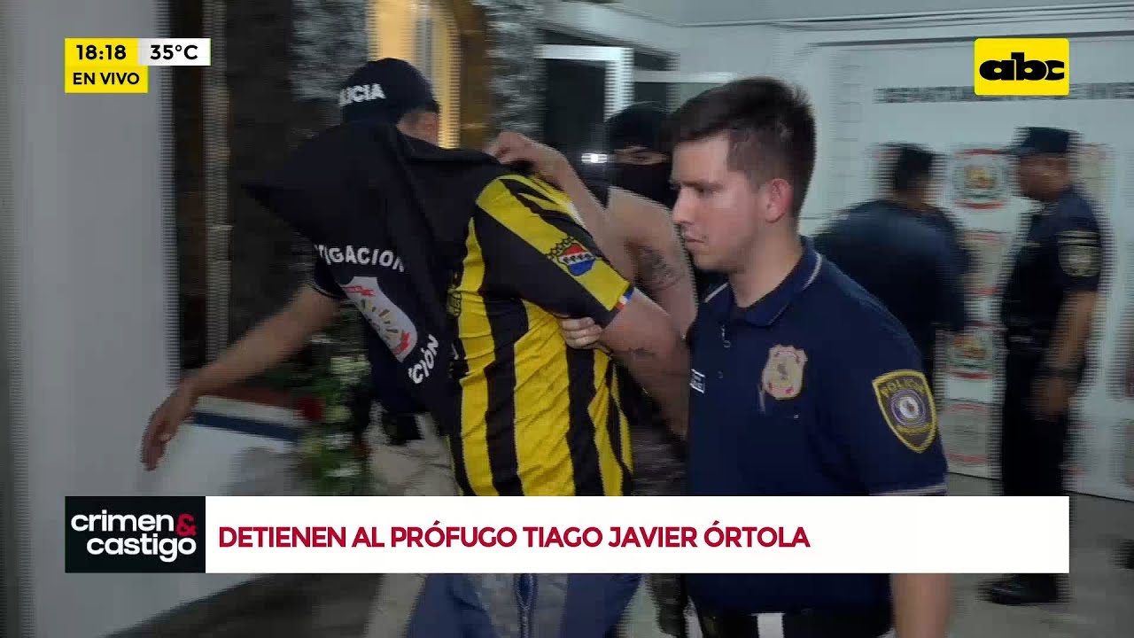 Capturan a Tiago Javier Órtola, presunto líder criminal del Bañado Sur