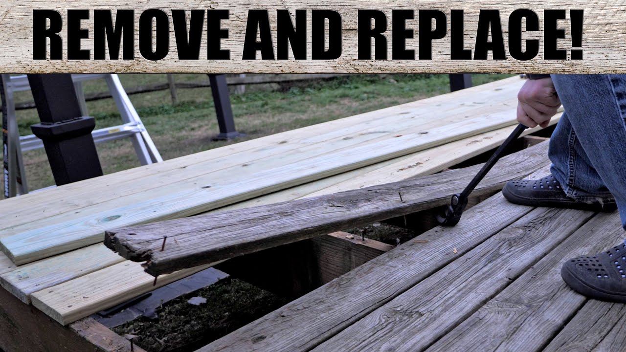 Removing and replacing deck boards ( A newbie gives tips and tricks )