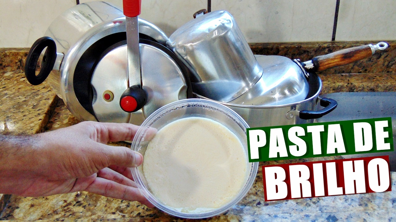 PASTA DE BRILHO CASEIRA PARA DAR BRILHO EM PANELAS | Menino Prendado