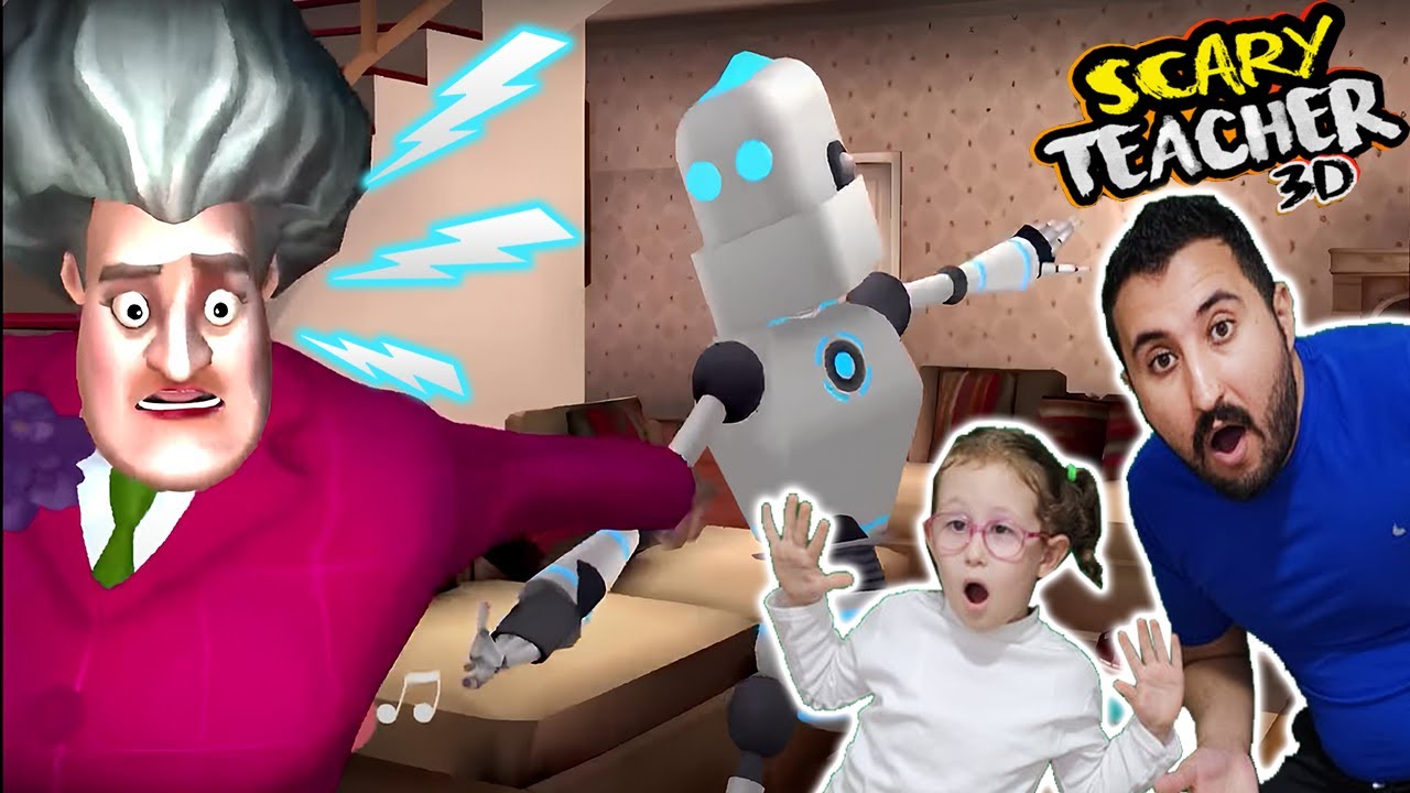 DELİ ÖĞRETMENİN OYUNCAK ROBOTUNU BOZDUK 😰SCARY TEACHER 3D! BAHAR BANU ALYA VE GÖKHAN ABİ | OYUNA GEL