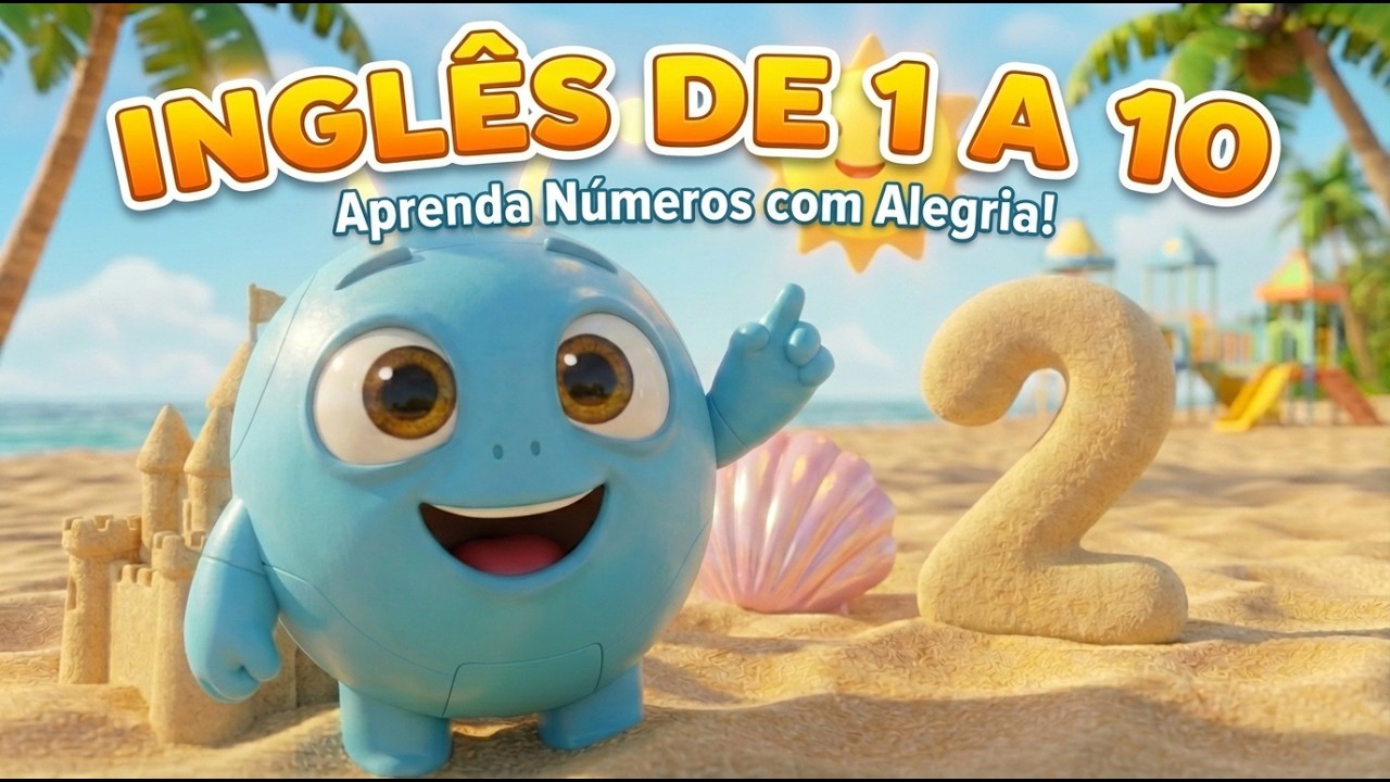 Aprenda a Contar de 1 a 10 (Português e Inglês) 🏖️ Bebê Zuu na Praia!