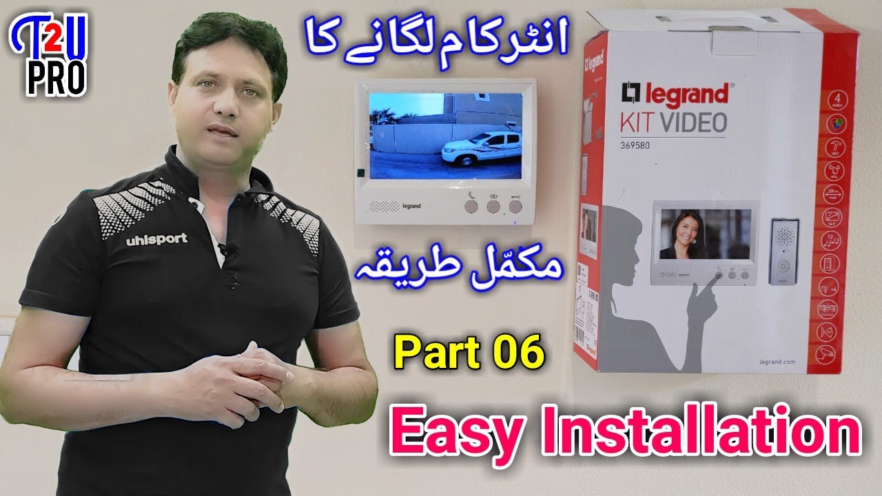 Legrand Intercom Door Phone Easy installation | How To Install Video intercom With Monitor at Home