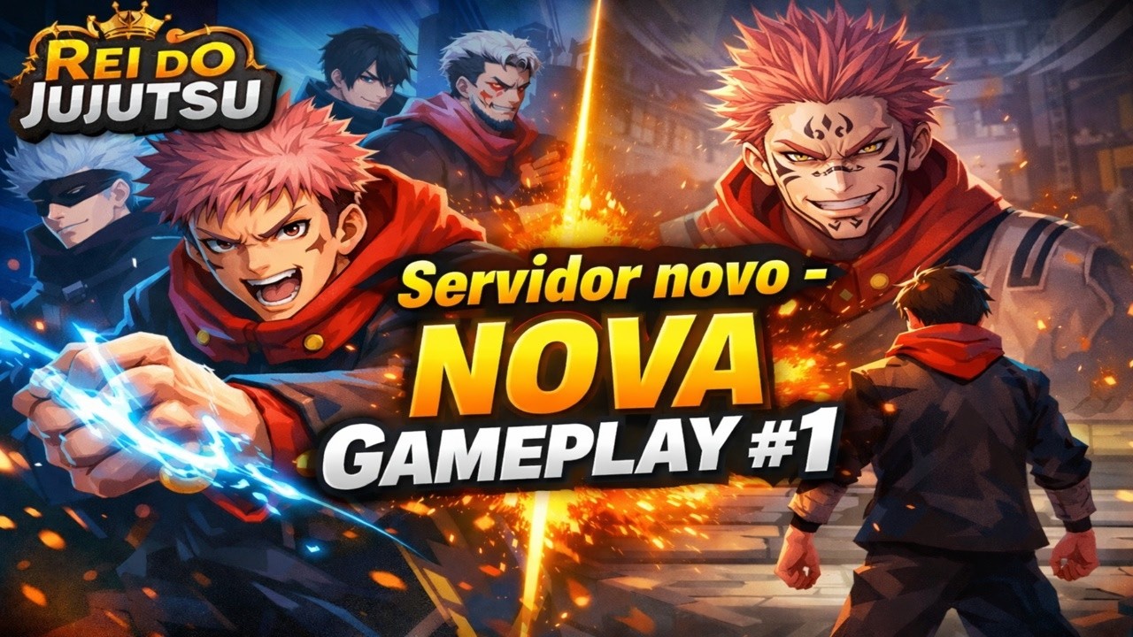 Rei Do Jujutsu - Servidor NOVO- Nova Gameplay do ZERO #1