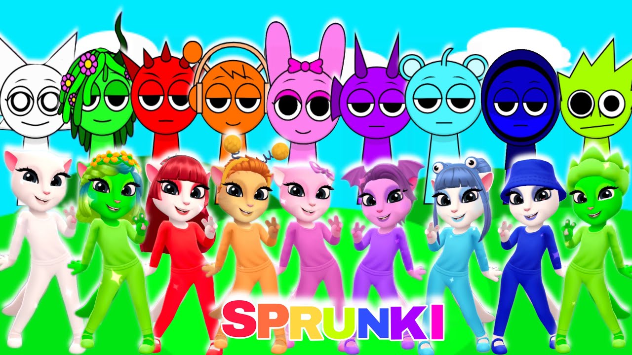 My Talking Angela 2 || 🌈 SPRUNKI INCREDIBOX | New Update || Cosplay