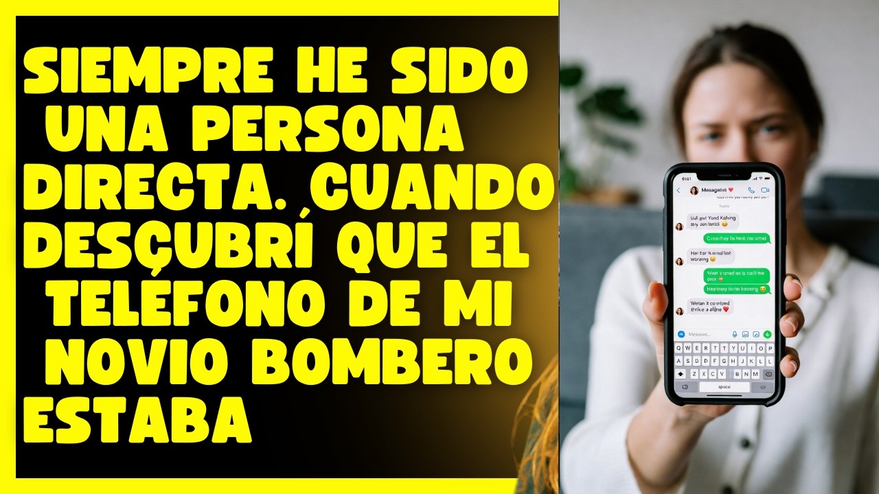 Siempre he sido una persona directa. Cuando descubrí que el teléfono de mi novio bombero estaba