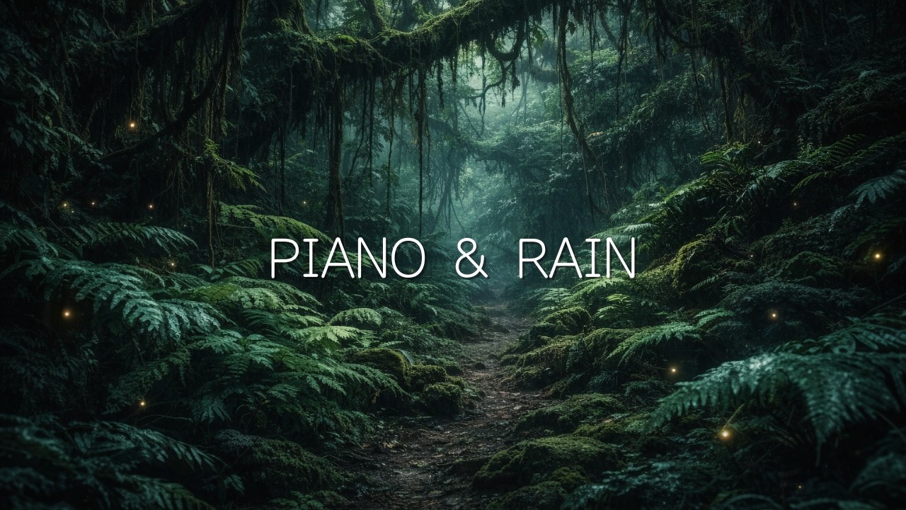 Gentle Piano & Rain Sounds for Deep Sleep (No Vocals)
