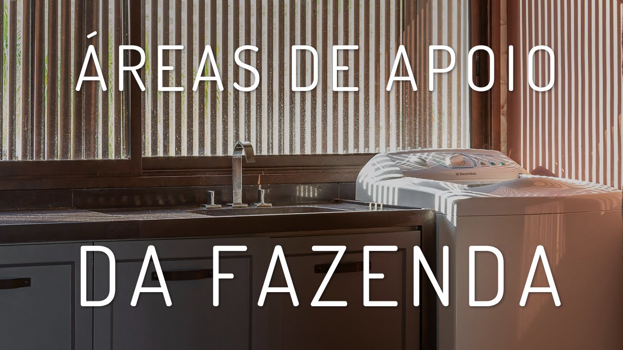 ÁREAS DE APOIO DA FAZENDA: LAVANDERIA, SAUNA E LAVABO | Na Lupa Design