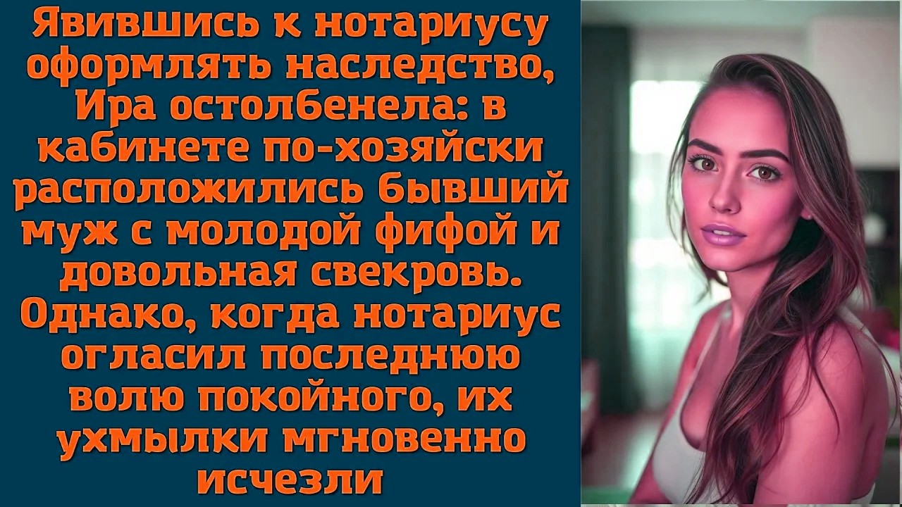 Явившись к нотариусу оформлять наследство, Ира остолбенела: в кабинете по-хозяйски расположились