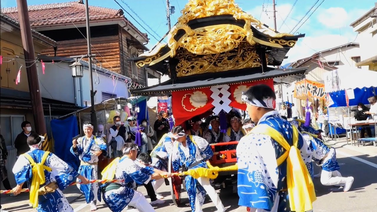 七町いろいろ曲がり方【二本松の提灯祭り】2023令和5年✦昼は彫刻などよく見え、何より引き廻し堪能できます。