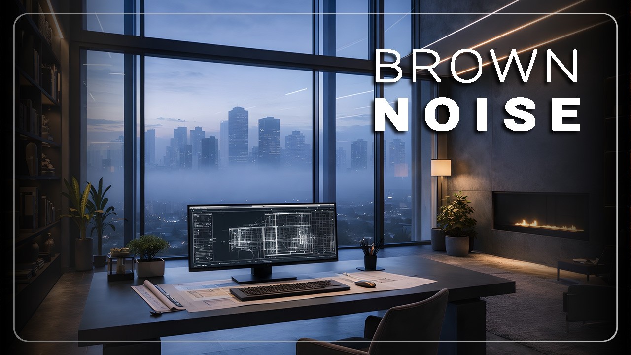 No Distractions | 4 Hrs Brown Noise | Early Morning Deep Focus No Music