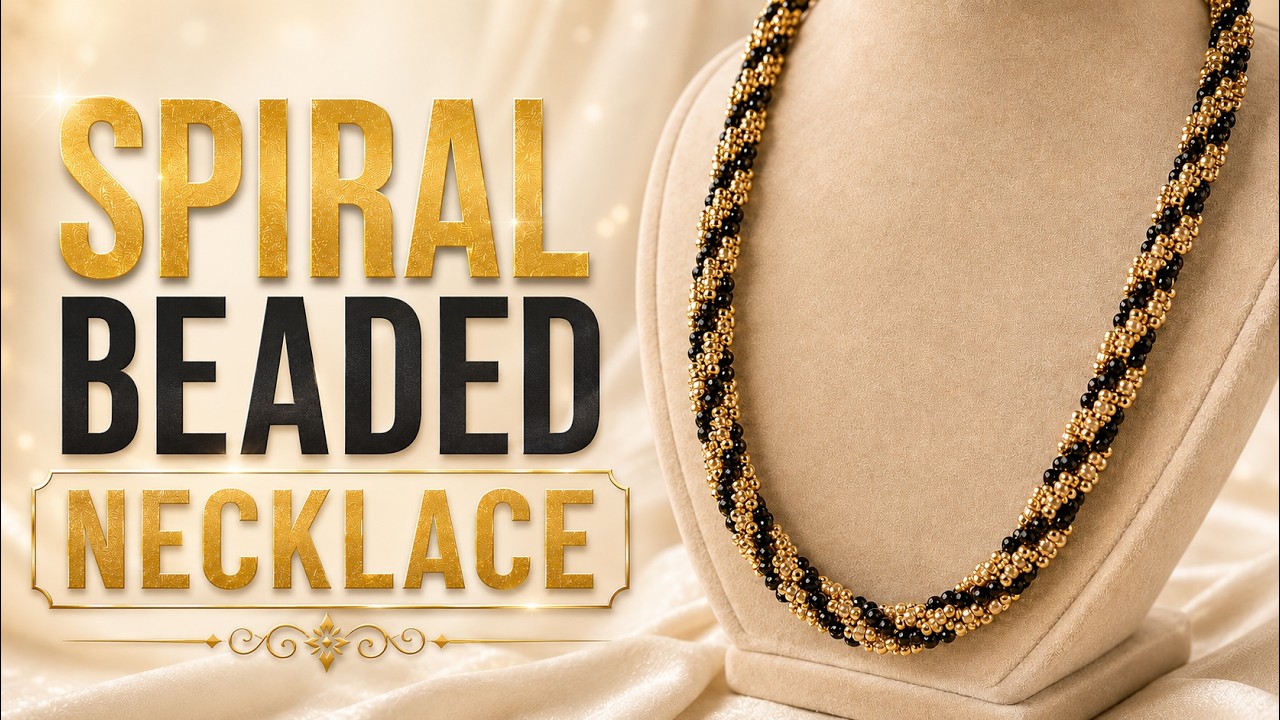 How to Make Spiral Beaded Necklace with Toho seed beads