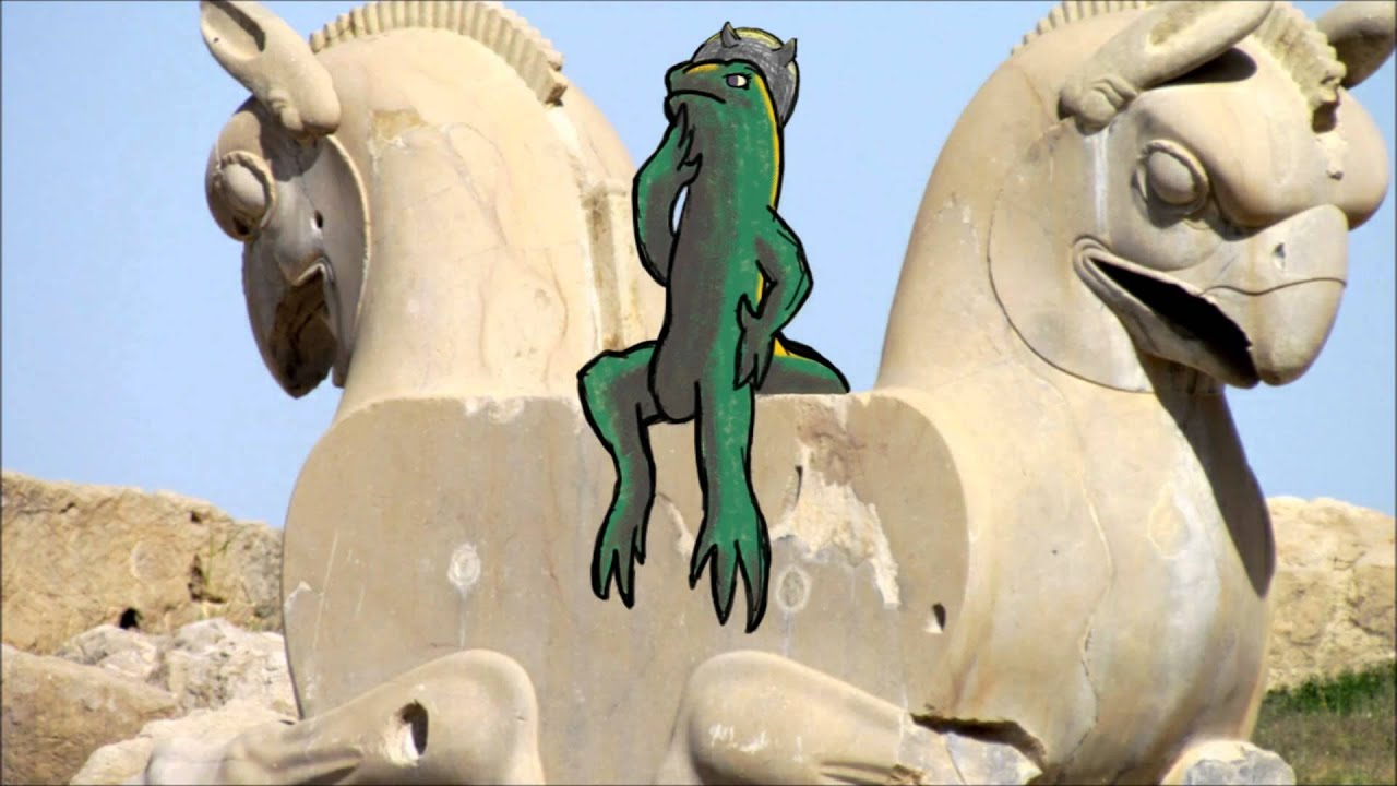 Alexander Salamander visits the Persepolis Treasury