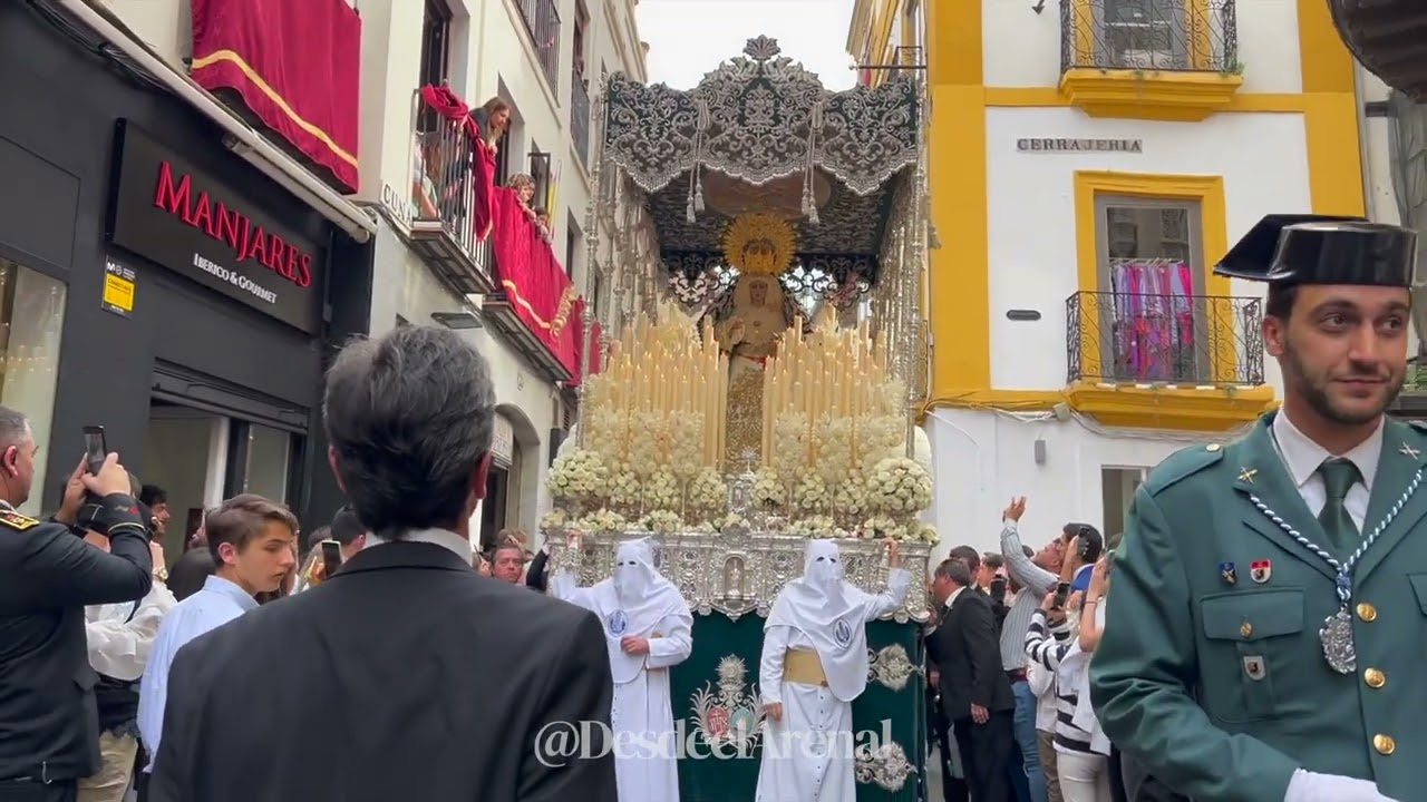 4K | Paso de Palio de la Virgen de la Candelaria en calle Cuna | Semana Santa 2023