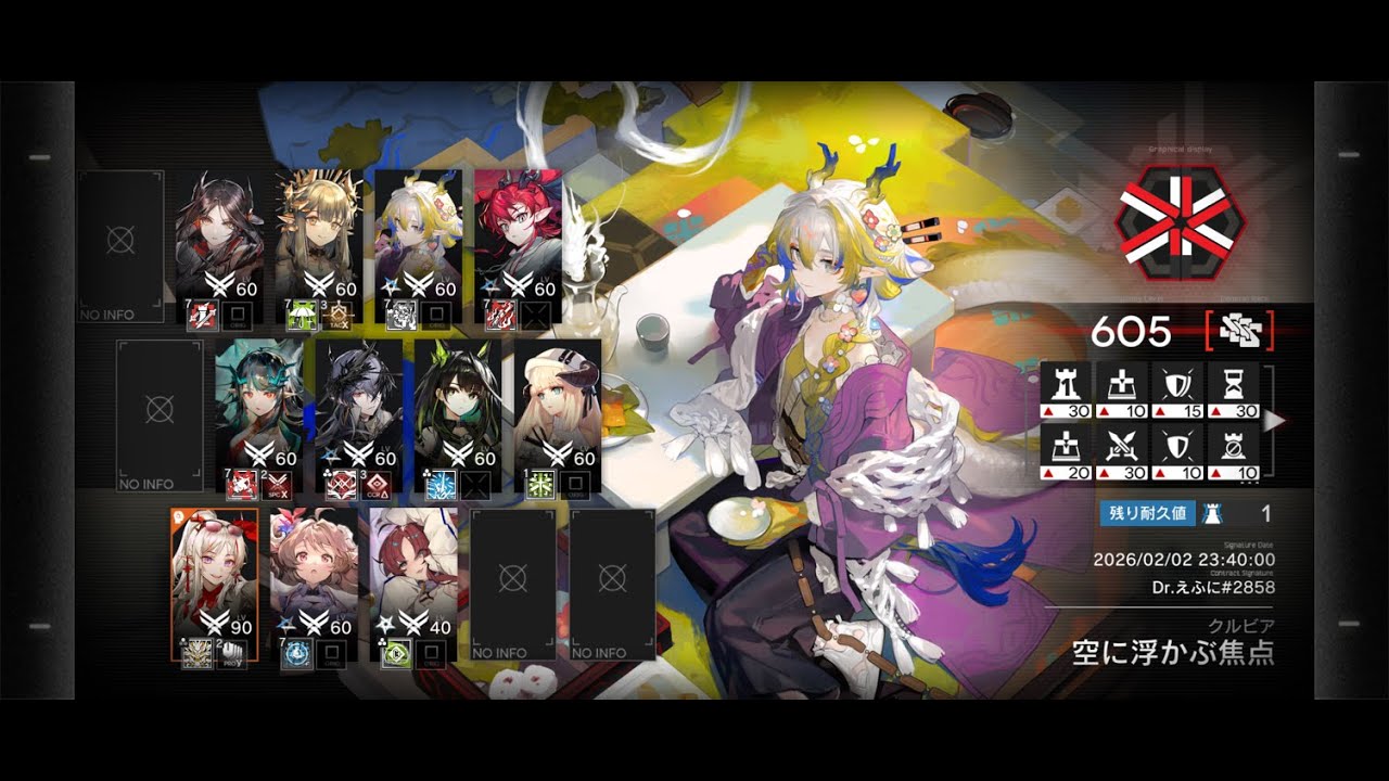【アークナイツ】重装三重奏【危機契約#4・605点】