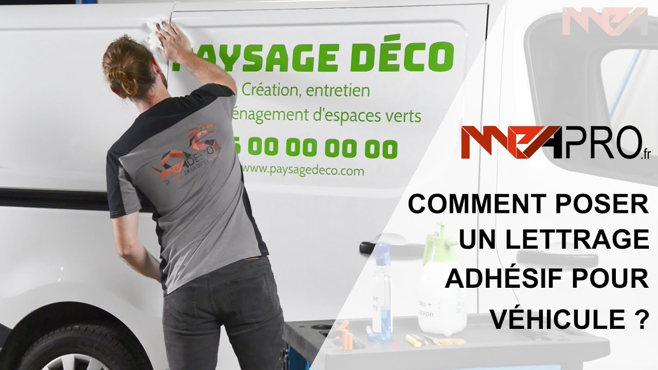 Comment poser un lettrage adh&eacute;sif pour v&eacute;hicule ? - MPA PRO