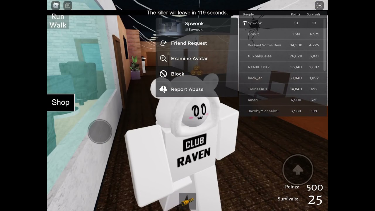 The horror mansion meeting owner,admin,and developer