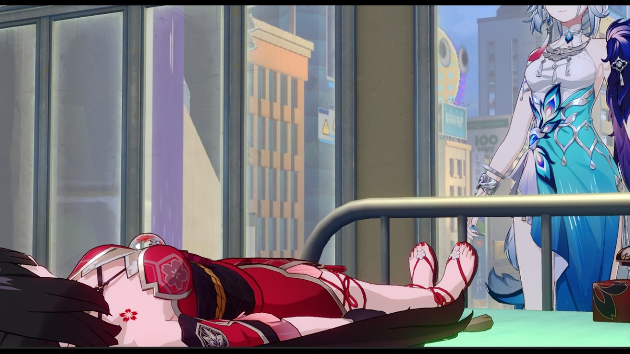 Sparkle got tied up on bed and screaming for help [HONKAI STAR RAIL]