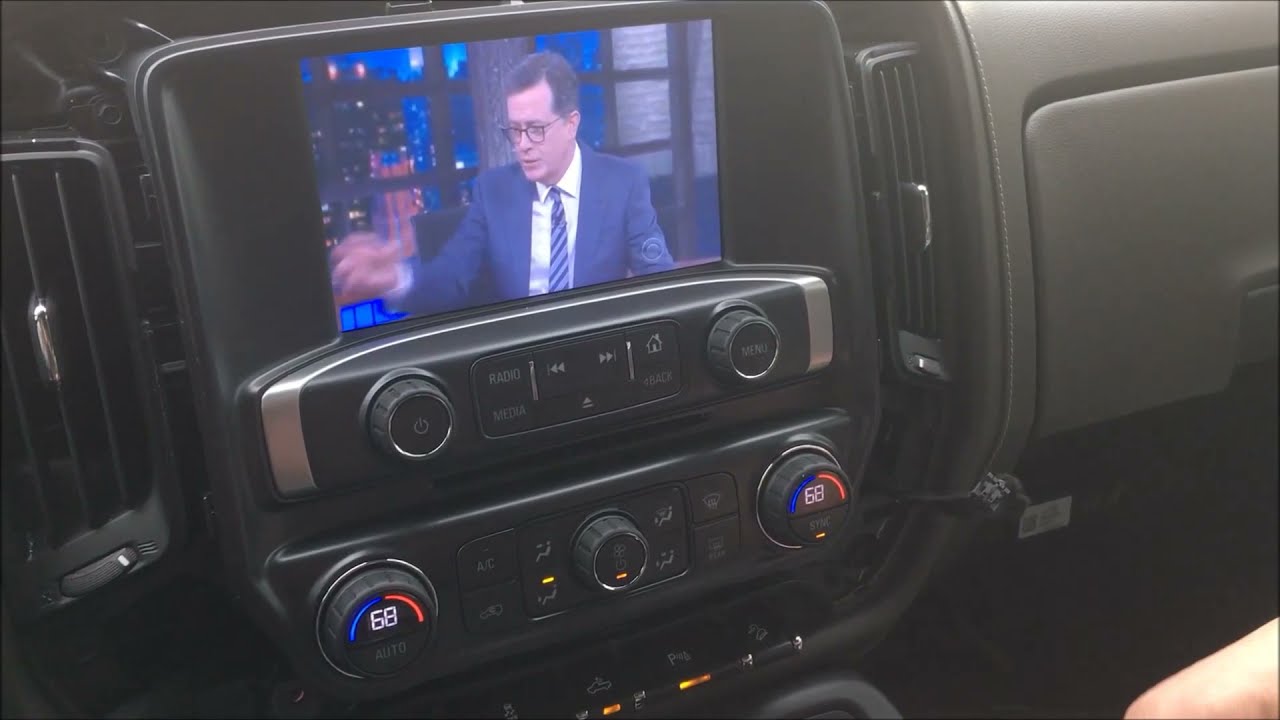 2014–2018 GMC Sierra — Chevrolet Silverado, обновление заводской навигации с AV-модулем камеры 36...
