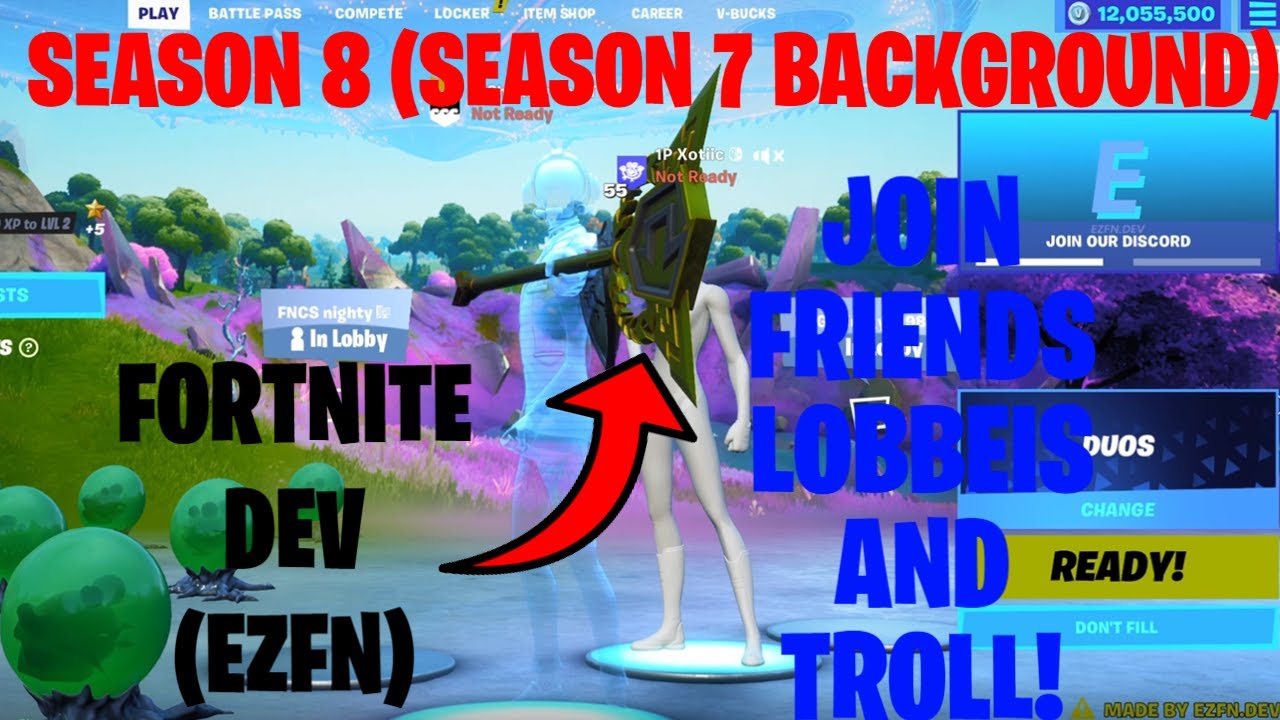 How to get a Fortnite Dev account in SEASON 8 AND JOIN FRIENDS PARTIES! (EZFN Hybrid/private server)