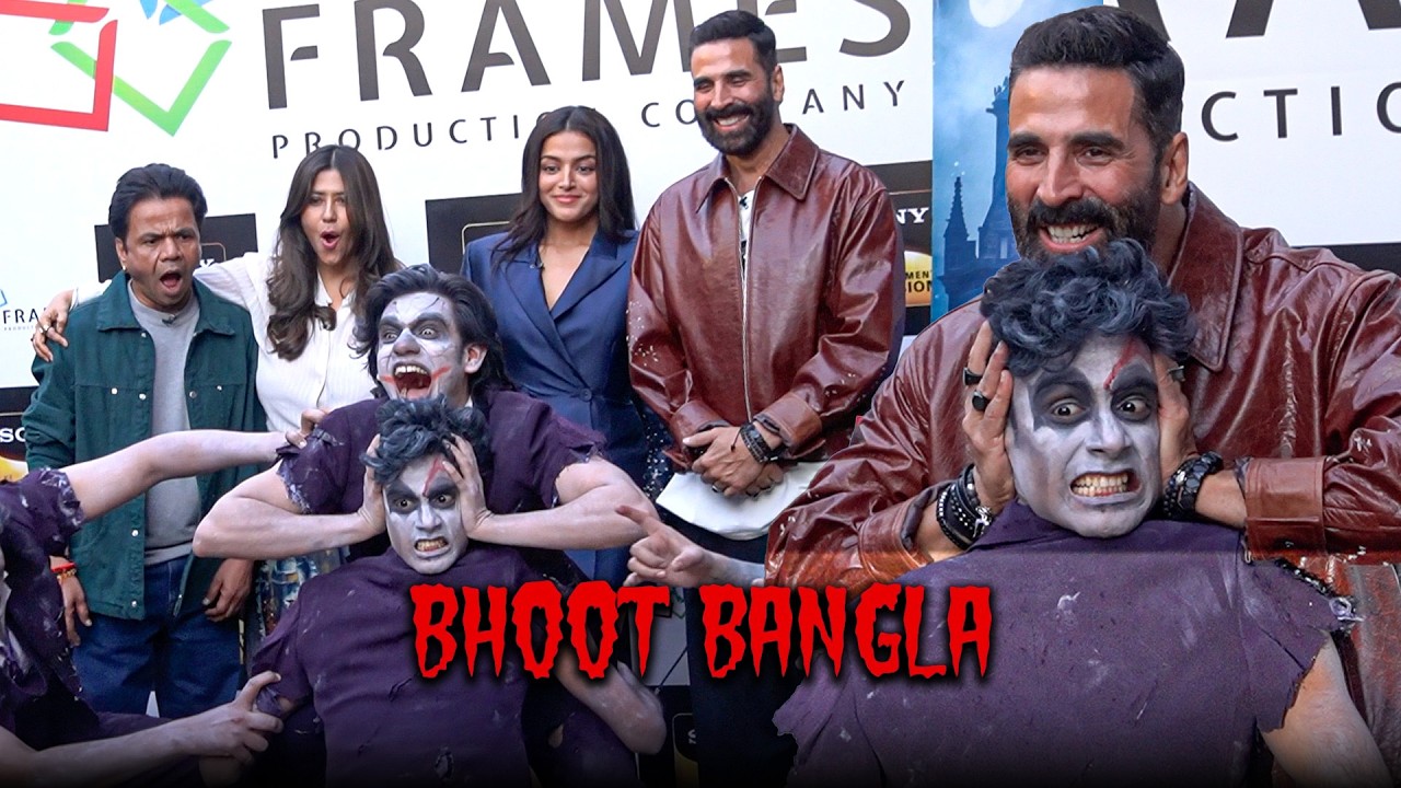 Akshay Kumar के साथ ‘Bhooth Bangla’ की पूरी team दिखी full energy में 🔥👻