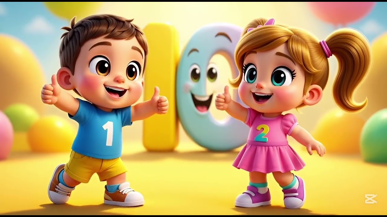 COUNT & BOUNCE! 1–20 FUN SONG 🎶🔢 for nursery kids and toddlers