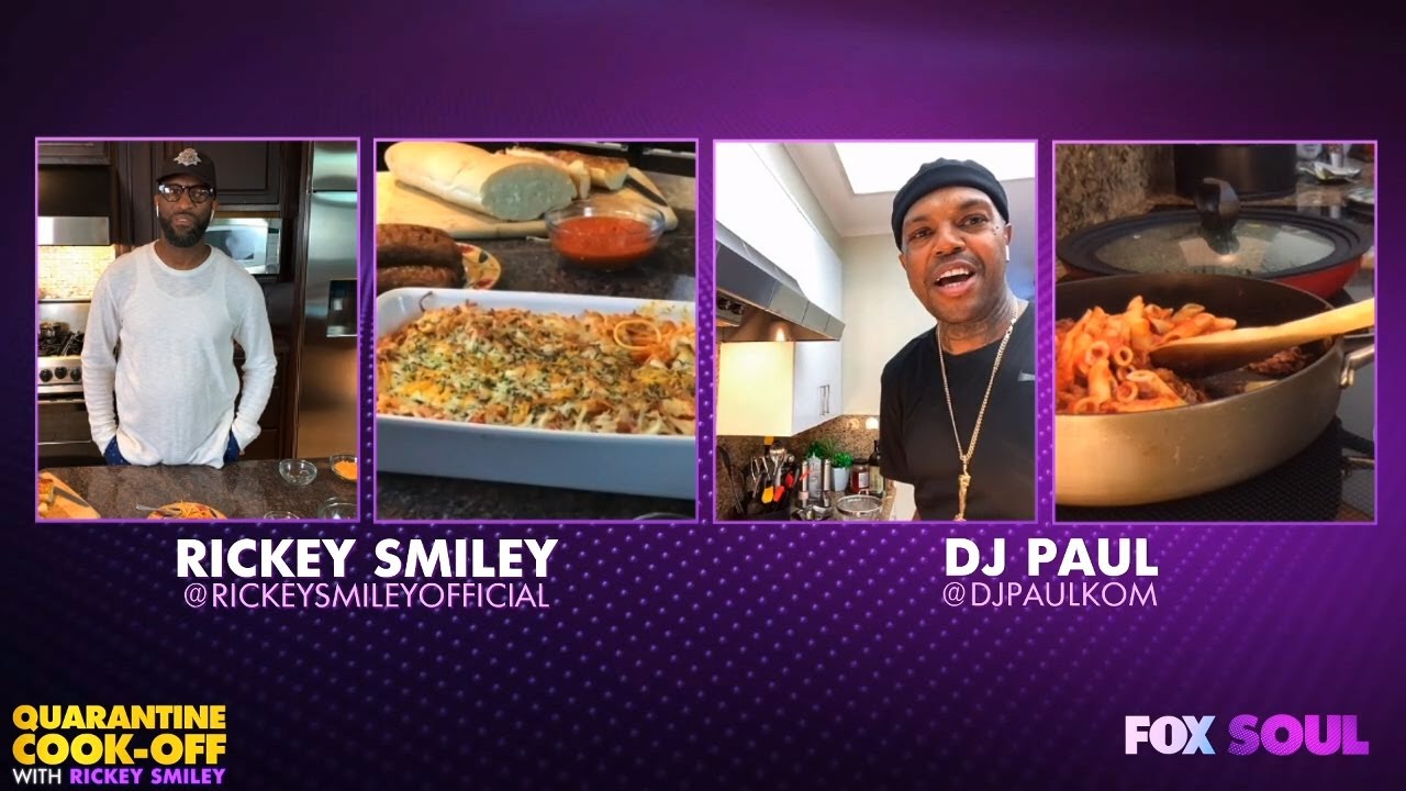 DJ Paul Remembers the Moment Three 6 Mafia Won at the Oscars - Rickey Smiley's Quarantine Cook-Off