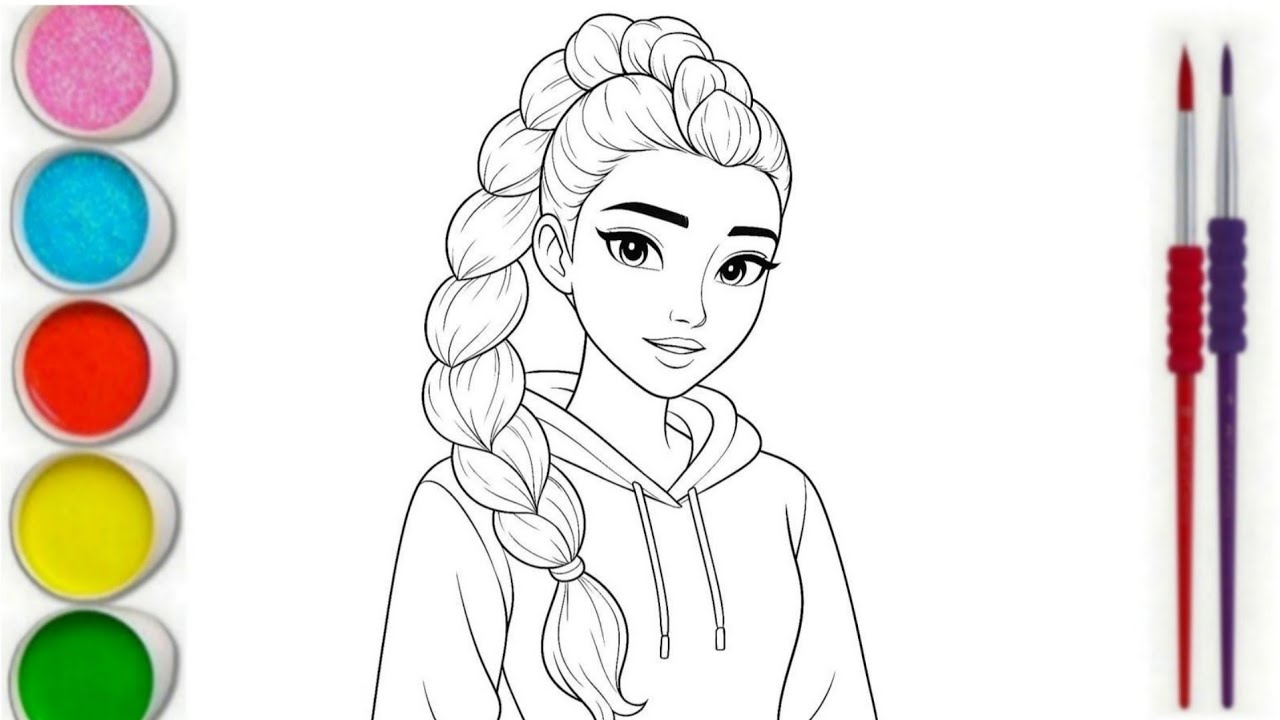 Drawing and coloring Rumi || How to draw Rumi kpop Demon Hunters For kids