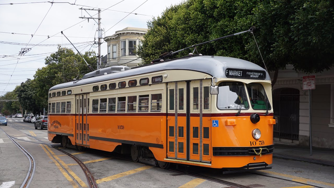 PCC Streetcars in the Streets of San Francisco