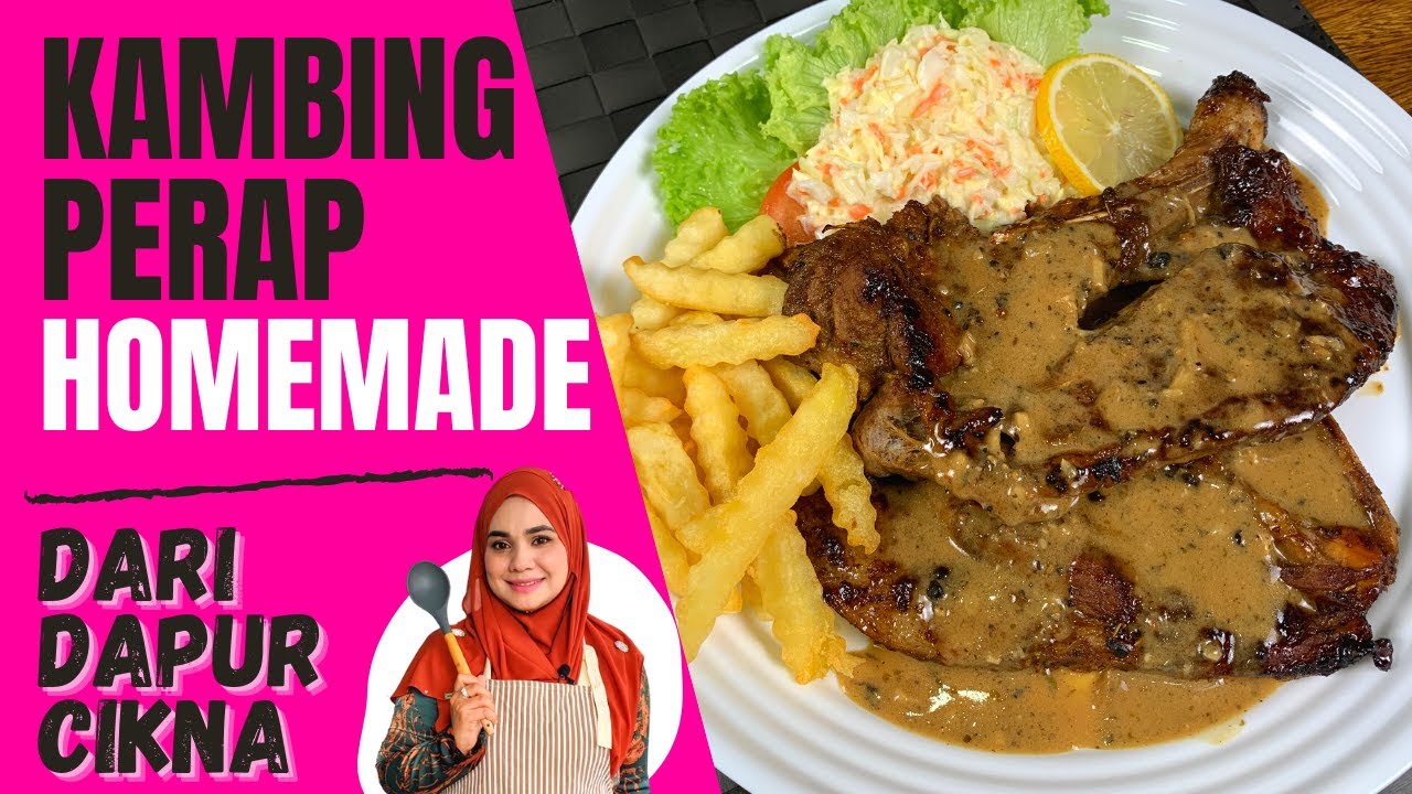 CARA BUAT KAMBING PERAP BLACK PEPPER | Resepi Kambing Perap Homemade | DARI DAPUR CIKNA