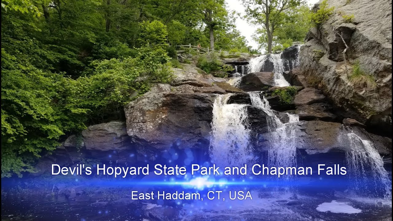 Devil's Hopyard State Park and Chapman Falls, East Haddam, CT ( Waterfall in Connecticut, hiking ..)