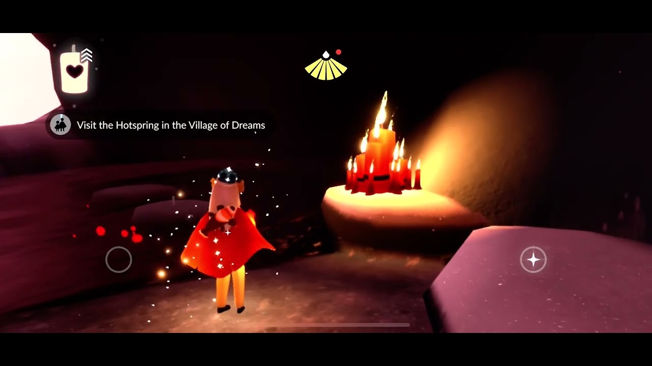 Visit the hot springs in the Village of Dreams - Sky Children of the light - tutorial - daily quest