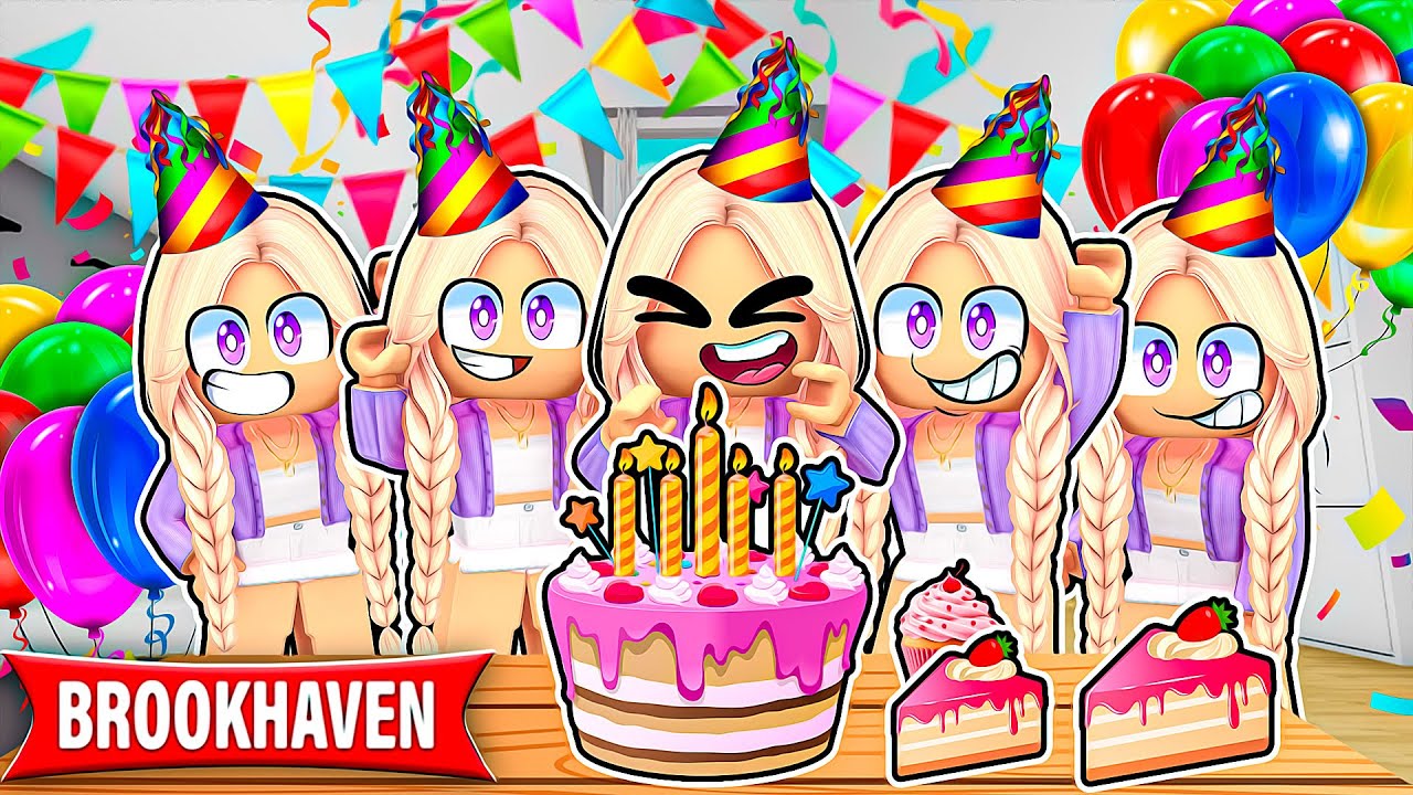 PIĘCIORACZKI MAJĄ URODZINY na BROOKHAVEN RP w ROBLOX!