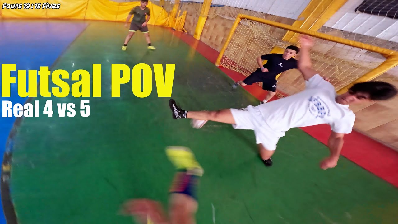 Real 4v5 Futsal Match First Person Point Of View