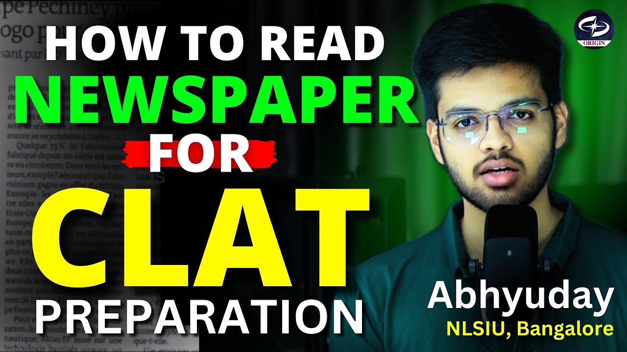How to Read Newspaper for CLAT | Best newspaper for clat | Abhyuday Pandey | NLSIU, Bangalore