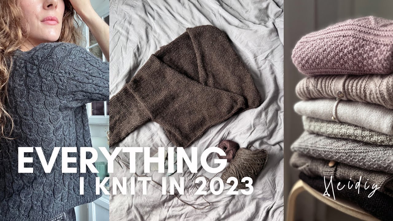 Everything I knit in 2023 - textured sweaters, cable knits and cardigans